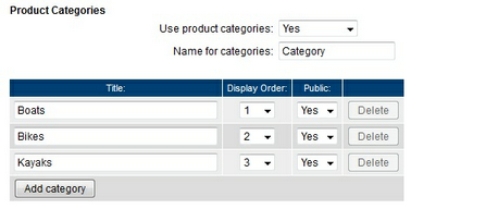 Product Categories